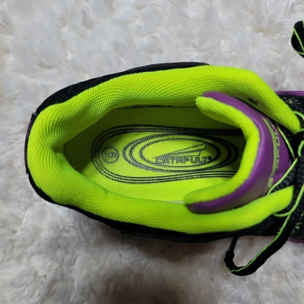 Catapult ConquorâLightweightâRunningâShoesâ-âBlack/Purple/Green - Picture 4 of 8